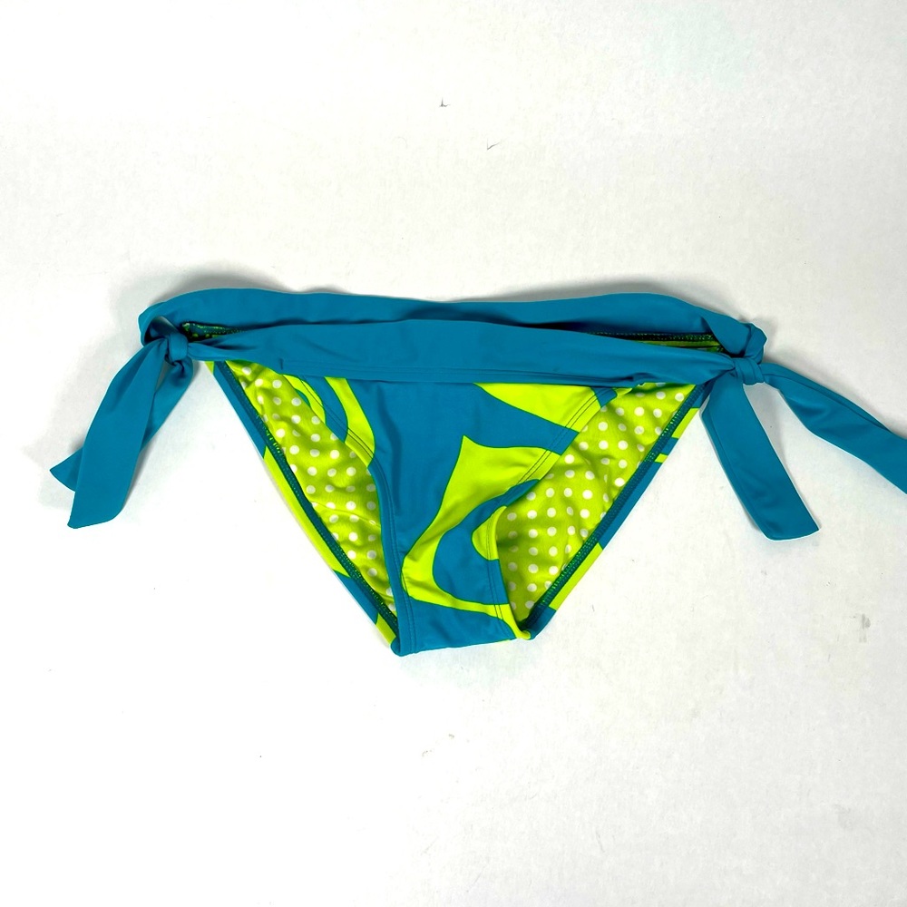 O’Neill Tie Swim Bottoms Size Medium Teal and Green